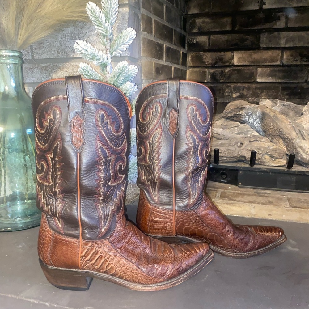 Lucchese Rich Brown Western Boots